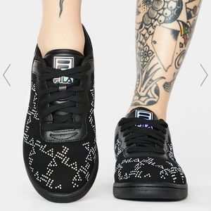 BLACK ORIGINAL FITNESS DIAMANTE SNEAKERS